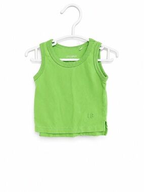 Little Bipsy Lime Green Tank Top 3-6 Months EUC